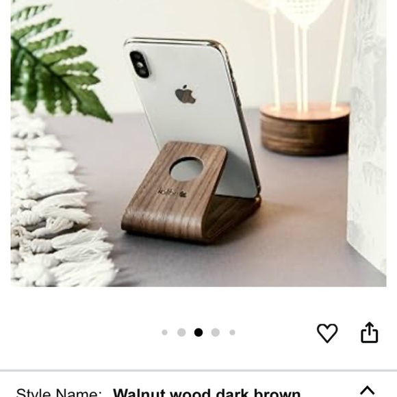 Tablet / phone Stand walnut wooden Brown - Picture 11 of 15